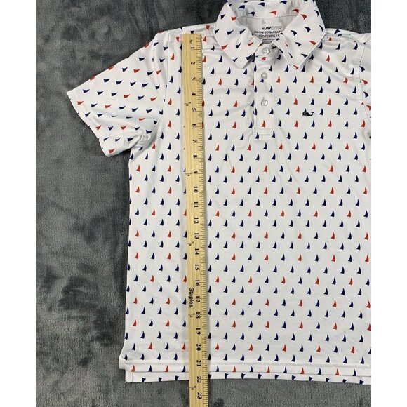 Vineyard Vines OTG On-The-Go Sankaty Performance Polo Shirt Boat Sails Men's M - Picture 7 of 7